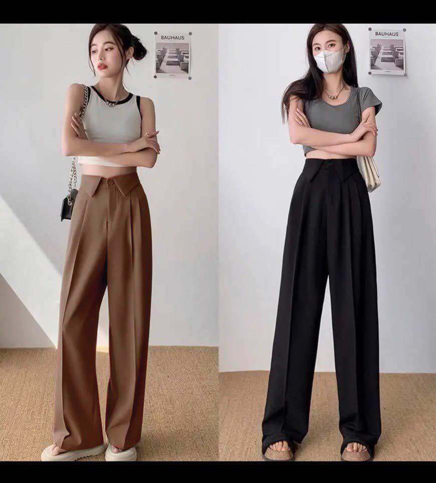 Quần ống suông lưng kiểu bigsize nữ 55kg đến 85kg