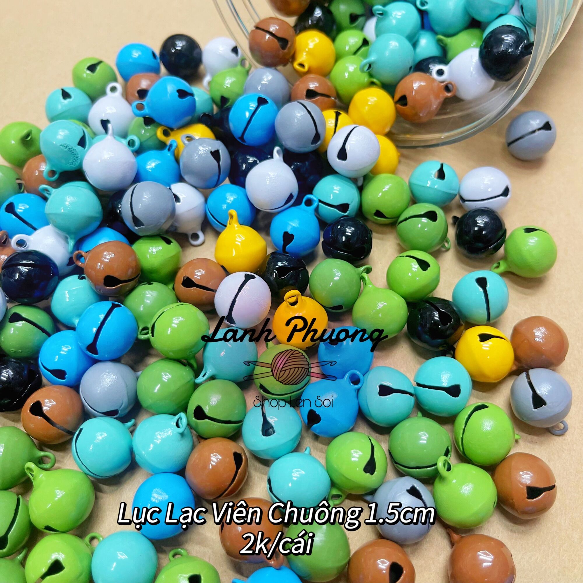 Lục Lạc Viên Chuông 1.5cm( 10 cái/ 2.2cm (10 cái)/ 4cm(5 cái)