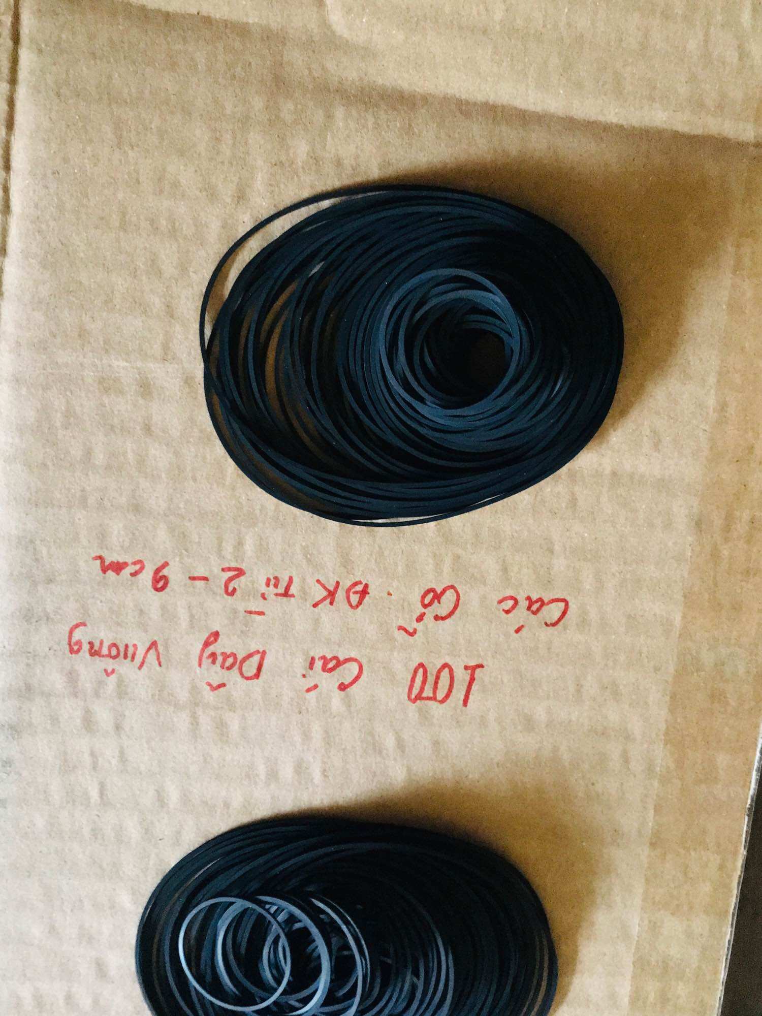 Dây curoa đài các cỡ,gói 100 cái 1 ly,hàng nhập từ Thái Lan