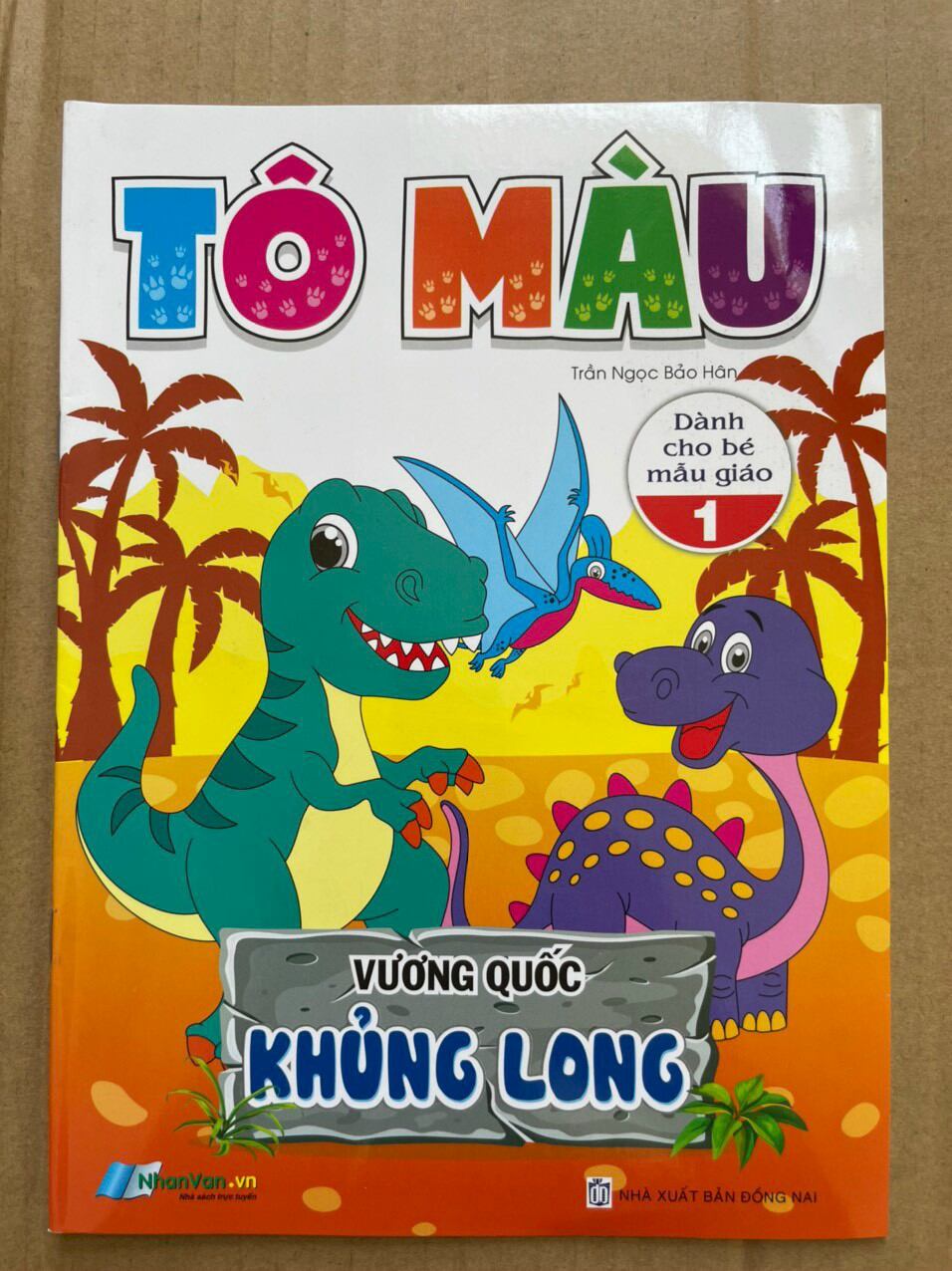 Sách tô màu khủng long cho bé - tâp1