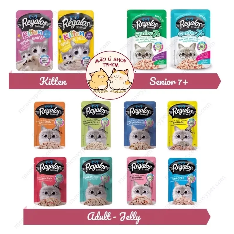 PATE REGALOS GÓI 70g - PATE CHO MÈO MỌI LỨA TUỔI