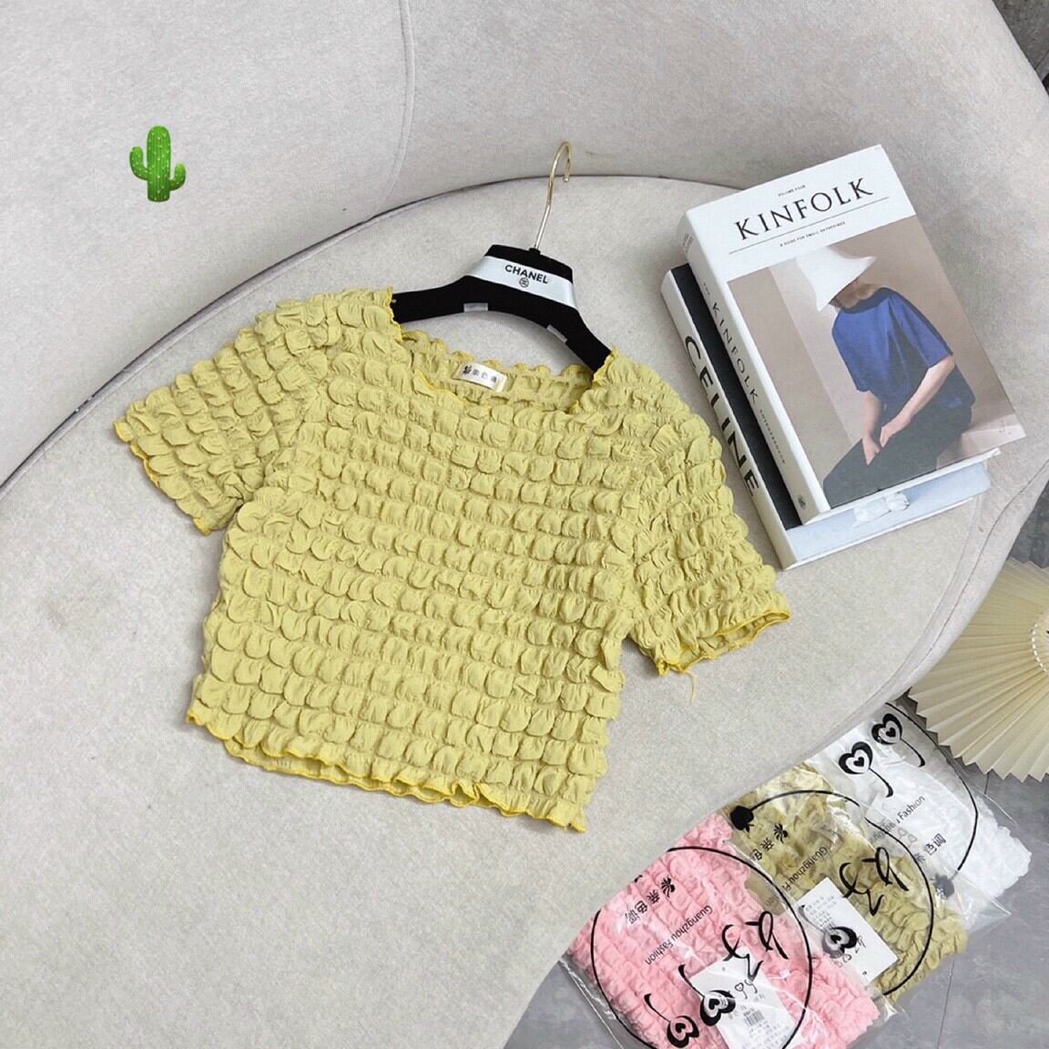 ÁO CROP TOP BÔNG XỐP KIỂU