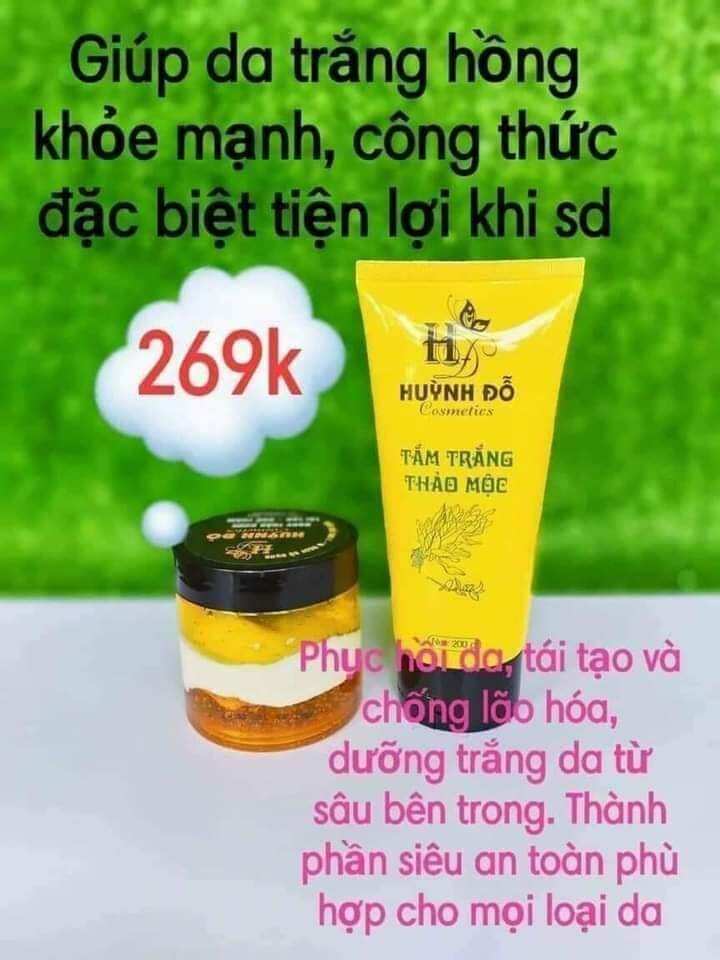 Combo body dưỡng trắng da huỳnh đỗ