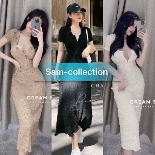 Váy xốp dáng ôm💥đầm body xốp nữ💥