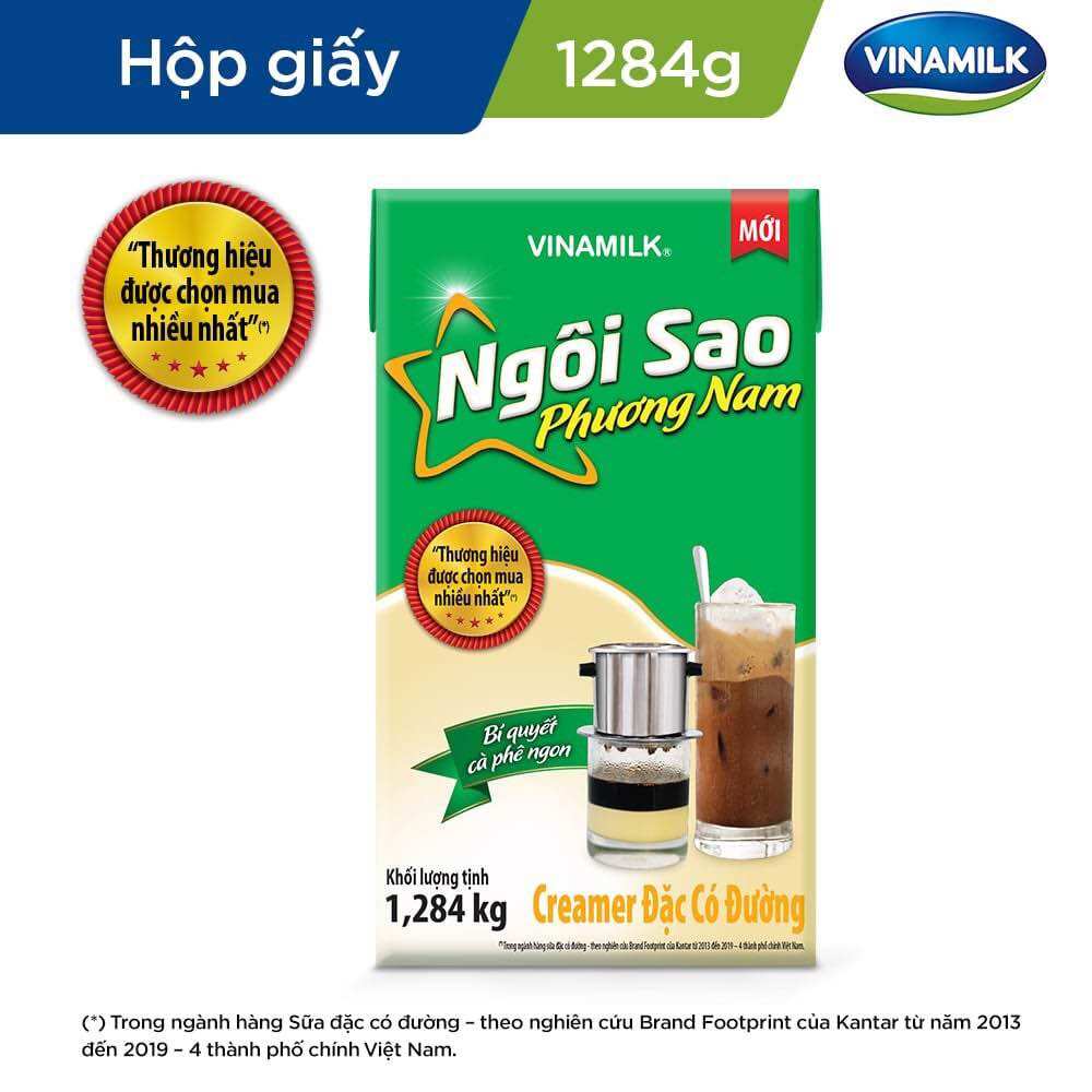 Hộp sữa đặc Ngoi Sao Phương Nam xanh lá 1284g