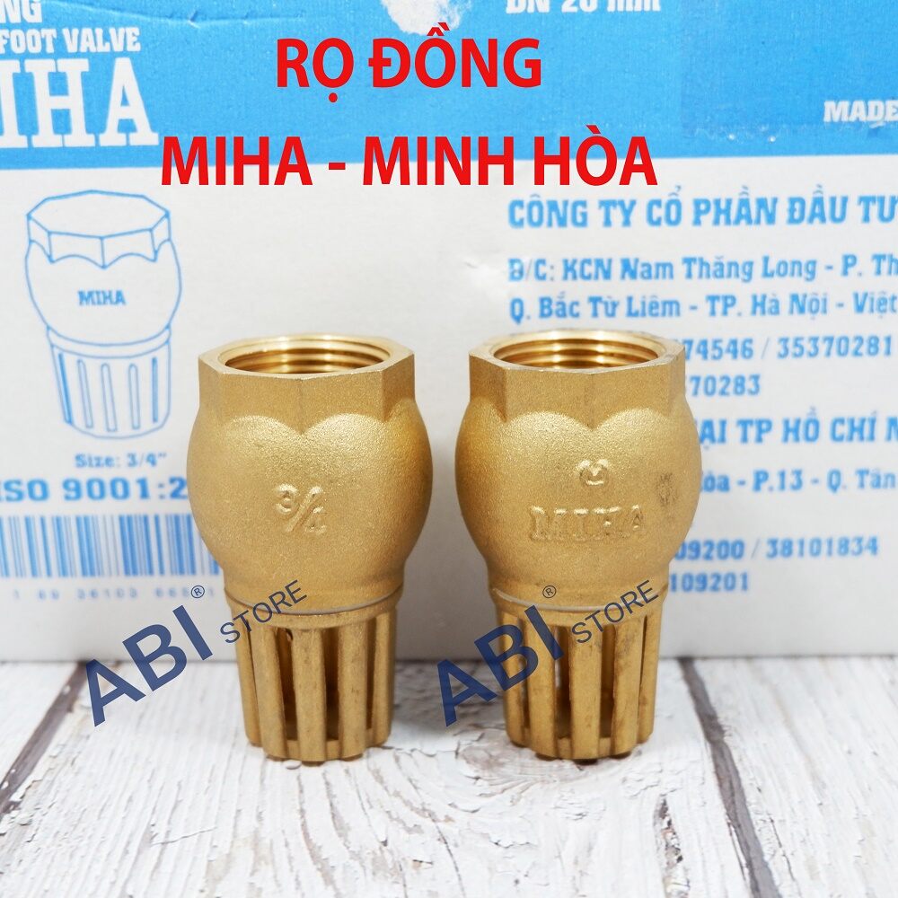 Chõ bơm nước đồng miha dn15, dn20,dn26 minh hòa việt nam, rọ đồng 21, 27,34