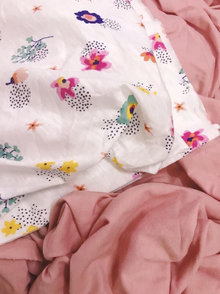 Vải Cotton may đồ cho bé