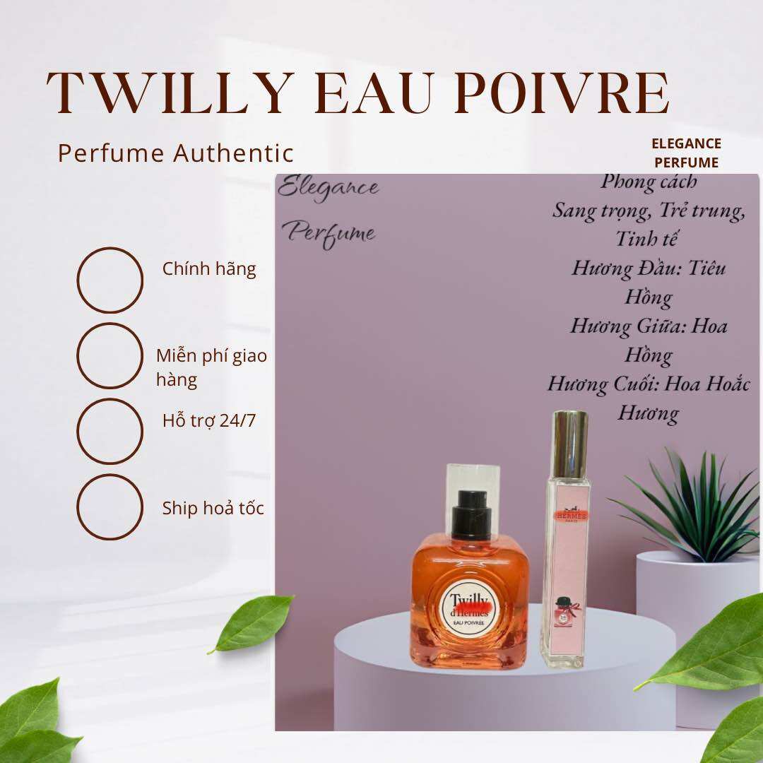 Mẫu thử Nước hoa Nữ Twilly D'Herm€s Eau Poivrée