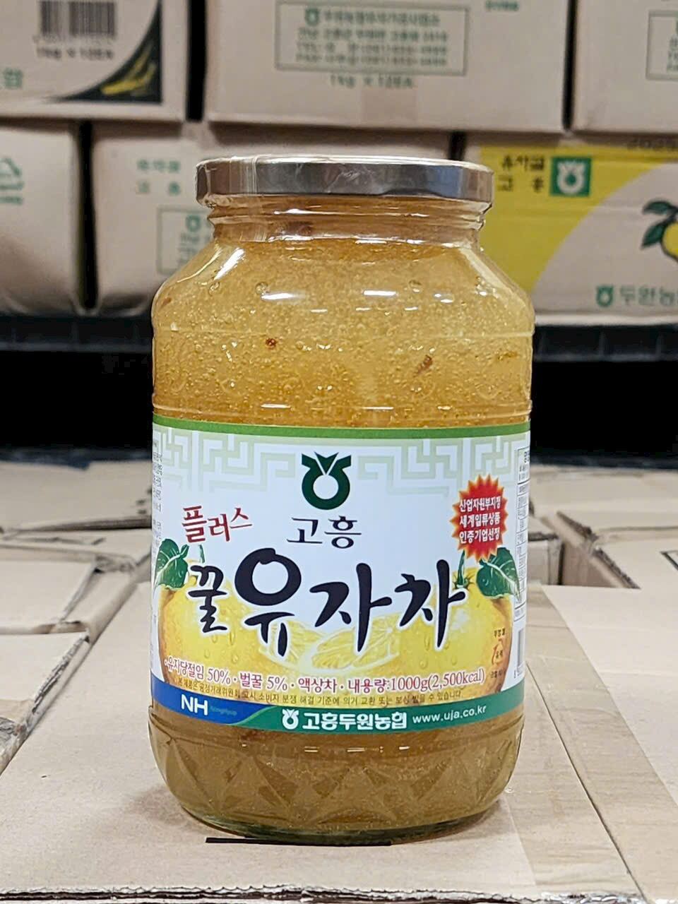 Chanh đào mật ong Hàn Quốc hũ 1 kg
