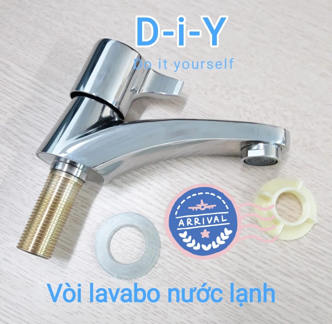 Vòi lavabo đồng thau mạ chrome bóng, Vòi rủa mặt nước lạnh
