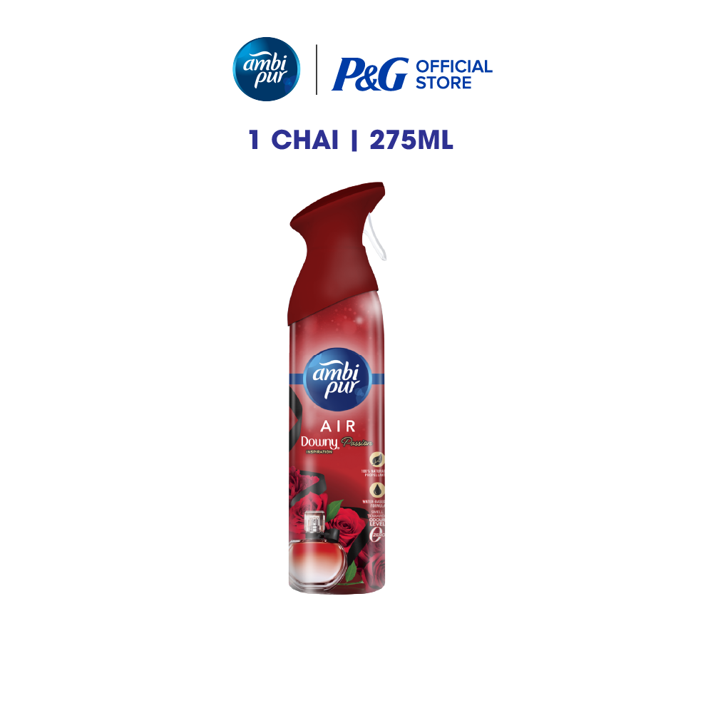 Nước Thơm Xịt Phòng Cao Cấp AMBI PUR Khử Mùi Khó Chịu Hương Đam Mê/ Huyền Bí Chai 275ML