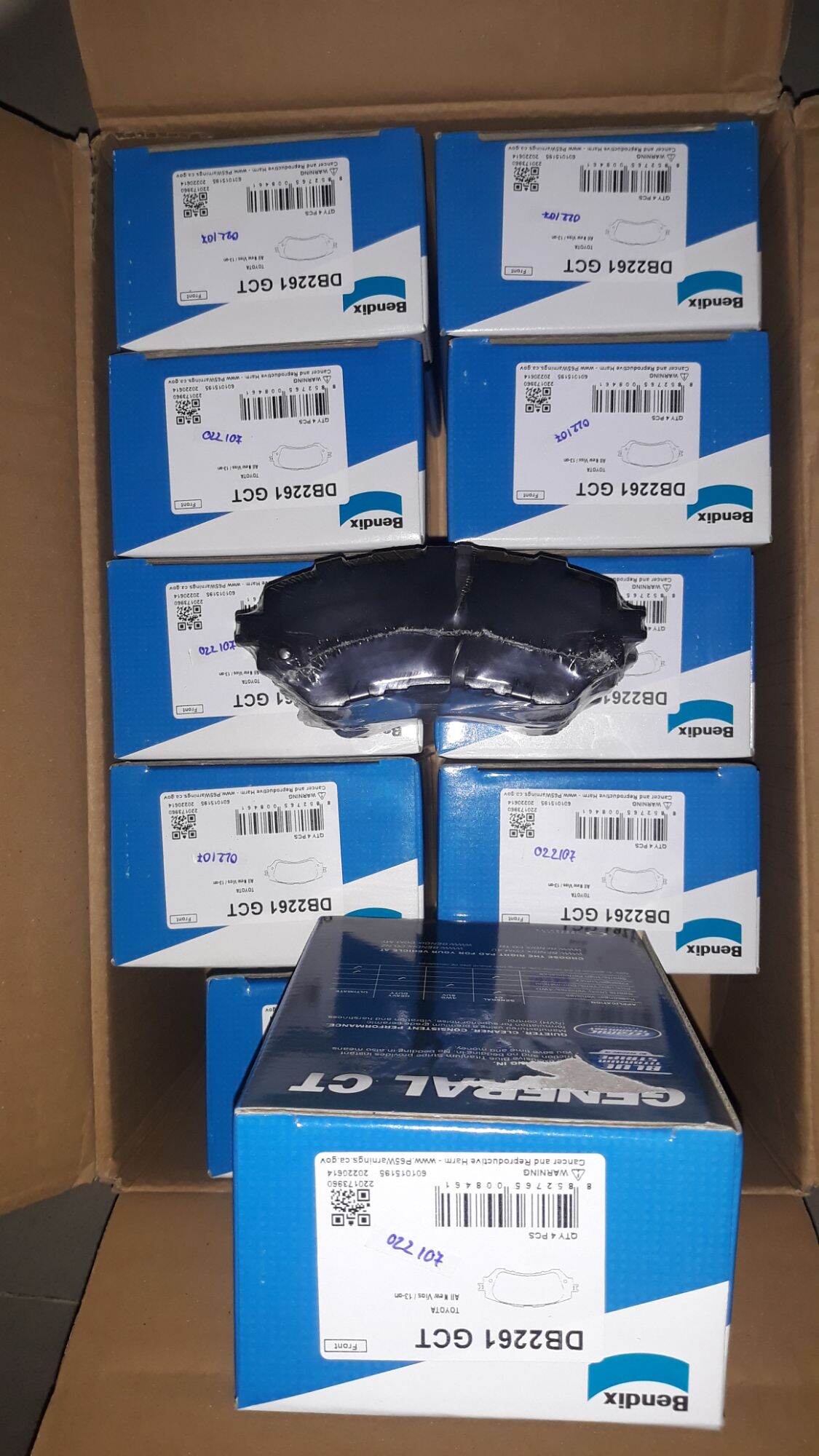 Bố thắng trước ( Đời bố sau càng ) Vios 2016 + 2021 Bendix DB2261 GCT