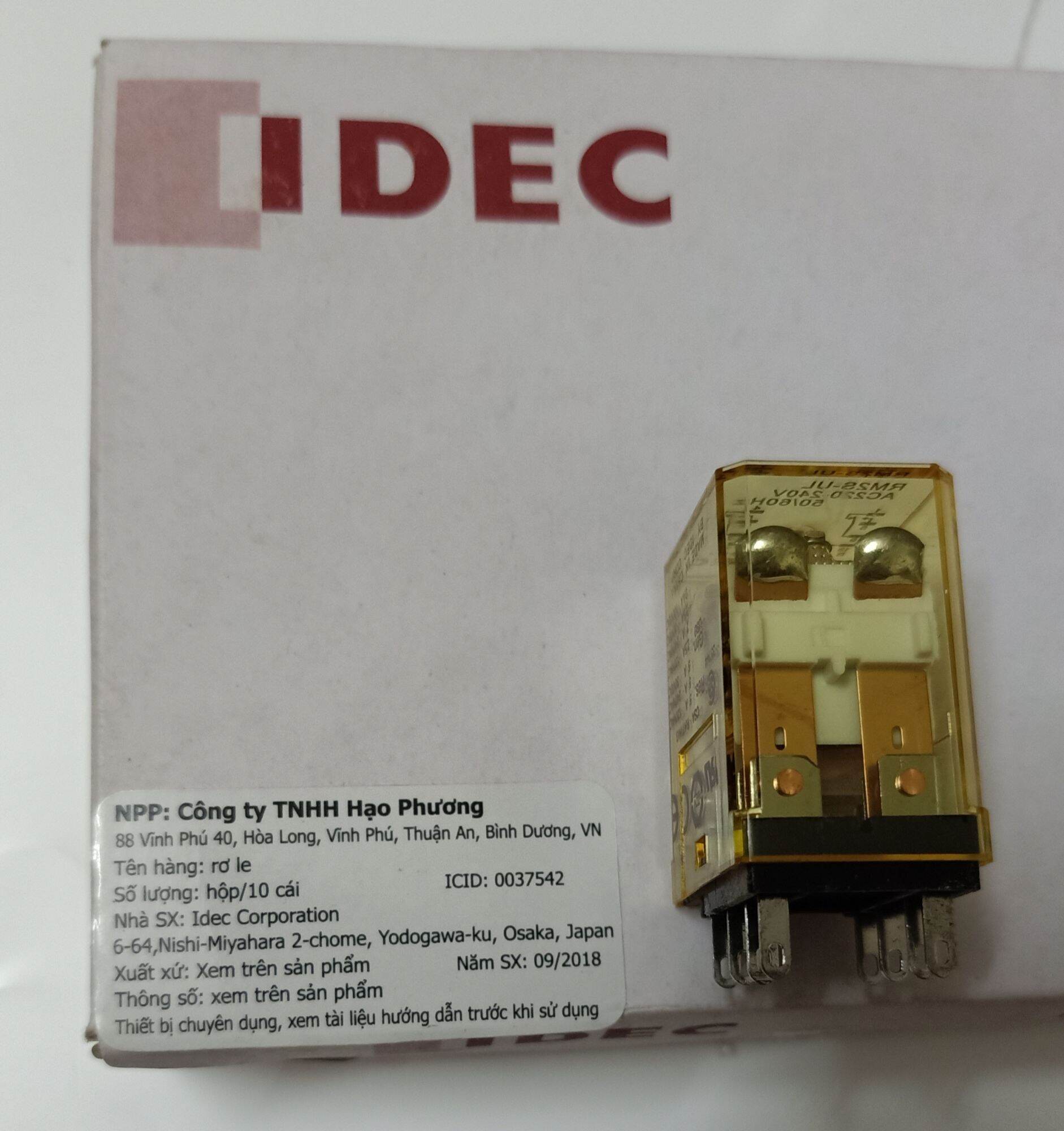 Rơ le trung gian idec 8 chân nhỏ rm2s-ul
