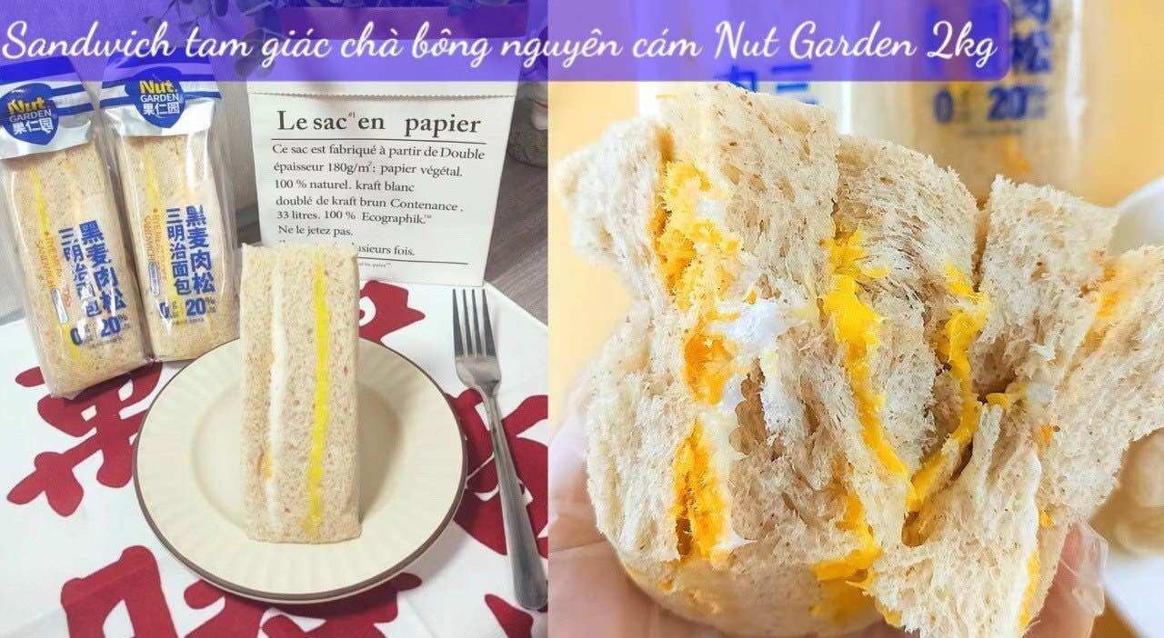 Tam giác sandwich mặn chà bông 1 cái
