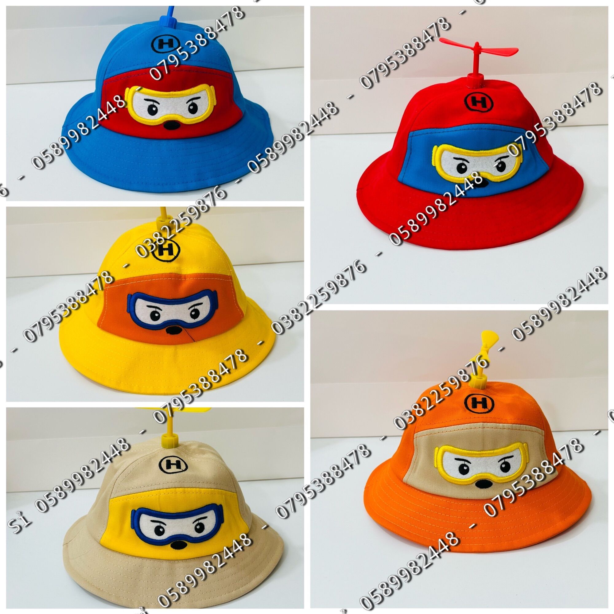 Nón vành chong chóng - Mũ tai bèo chong chóng xe cho bé cute 1tuổi đến 5t đáng yêu