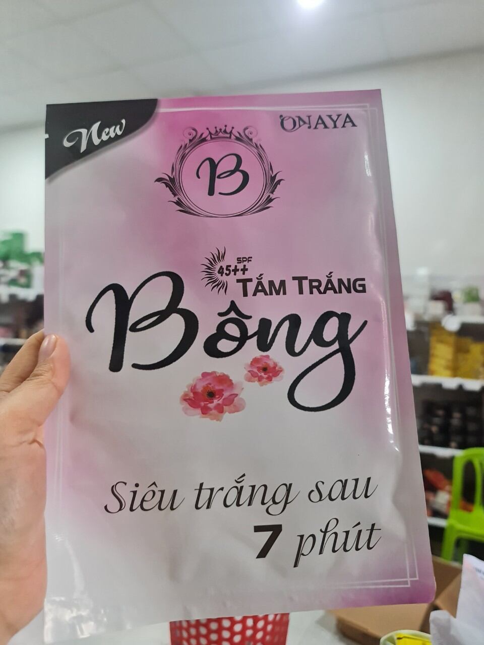 Tắm Trắng BÔNG Siêu Trắng Sao 7 Phút