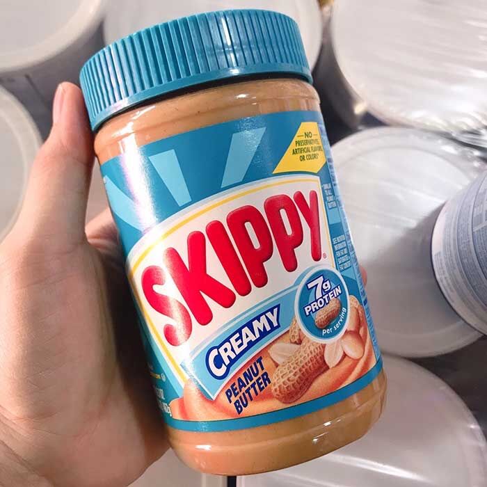 Bơ đậu phộng mịn Skippy 462g - date 18 tháng
