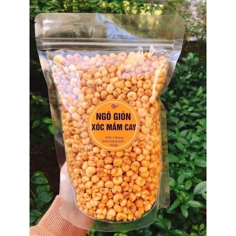 Ngô giòn xóc mắm cay 50g túi zip ăn vặt ngon
