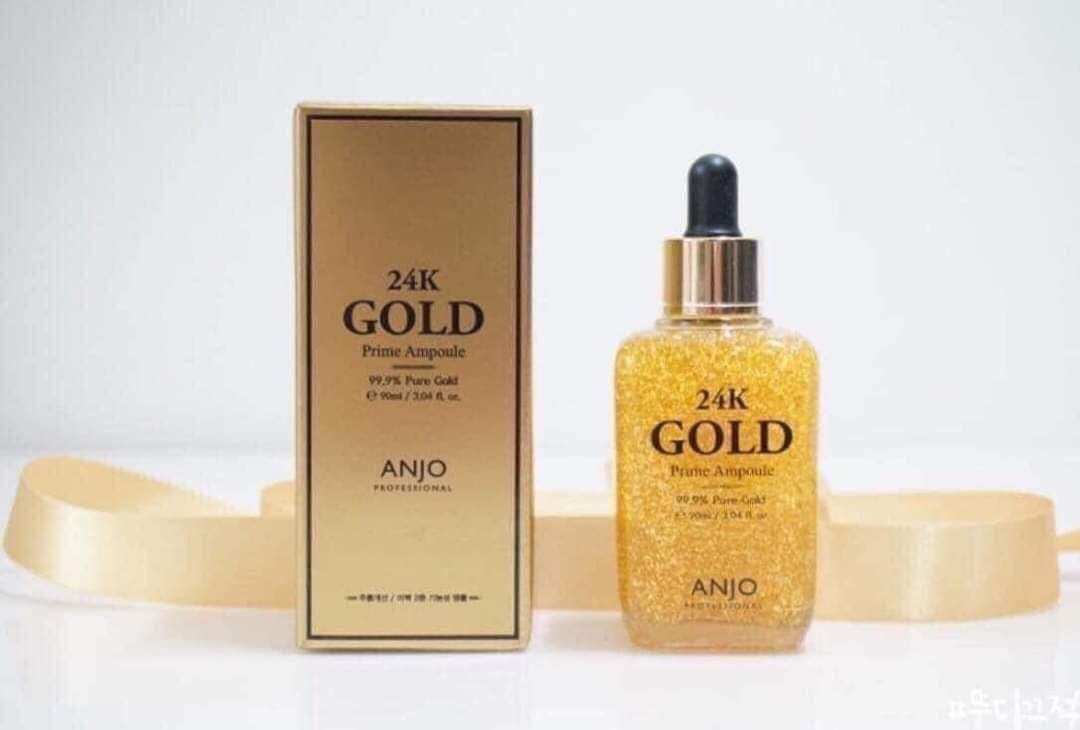 Serum Anjo Gold 24k Giúp Dưỡng Trắng Căng Mịn Da Chai 90ml