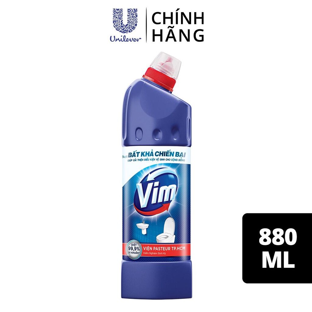 Nước tẩy bồn cầu Vim chai 880ml