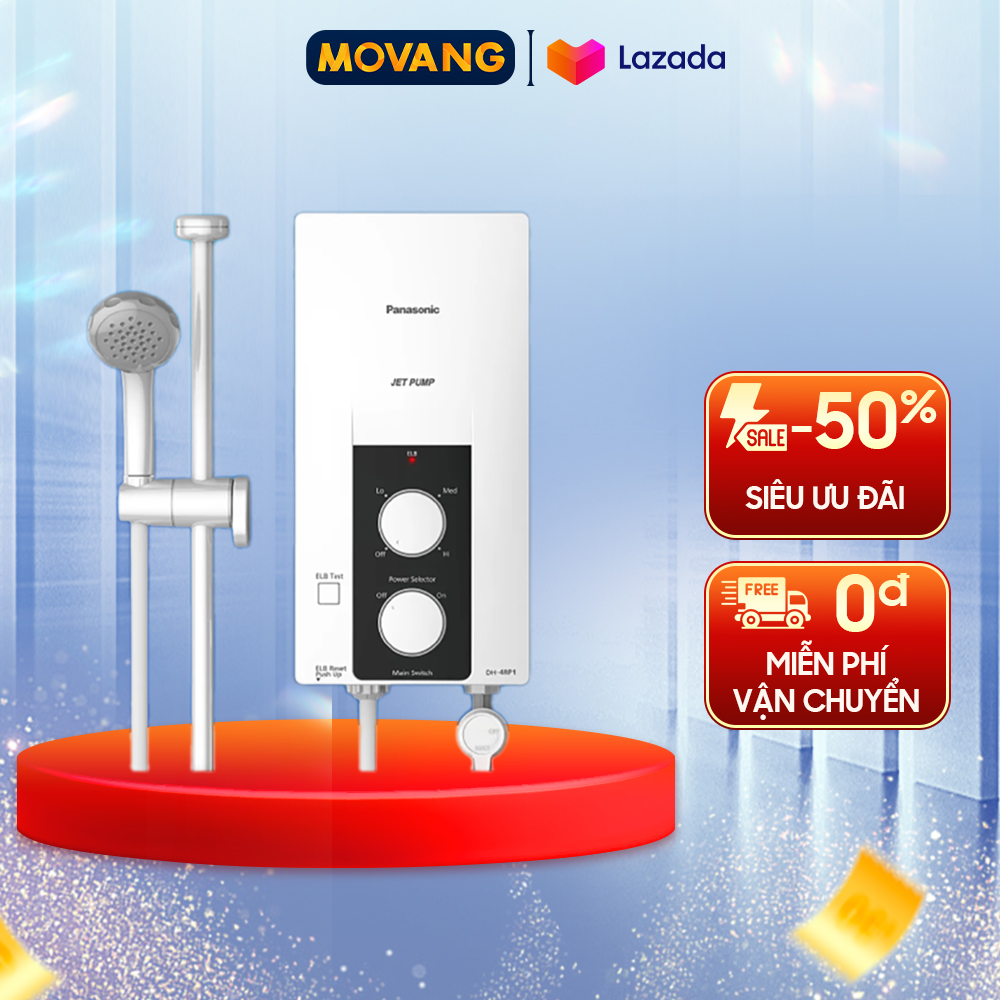 - máy nước nóng panasonic dh-4rp1vw - làm nóng trực tiếp công suất làm nóng 4500w nhiệt độ tối đa 51 độ c