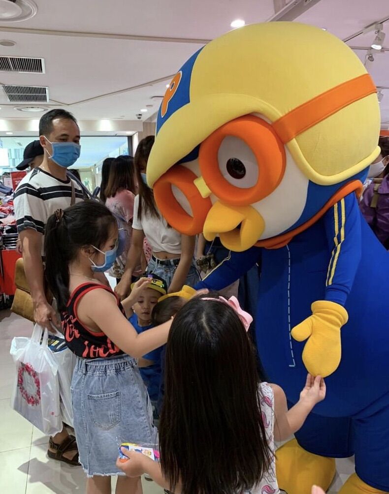 MASCOT CHIM CÁNH CỤT PORORO CAO CẤP