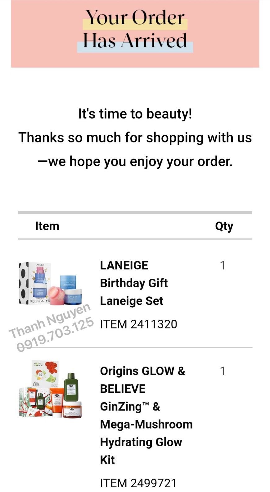 Set 3 món dưỡng da Origins - Bill Sephora Us