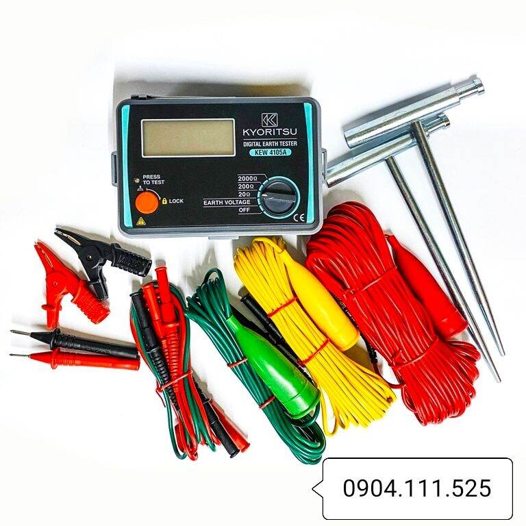 Đồng hồ đo điện trở đất số điện tử KYORITSU 4105A
