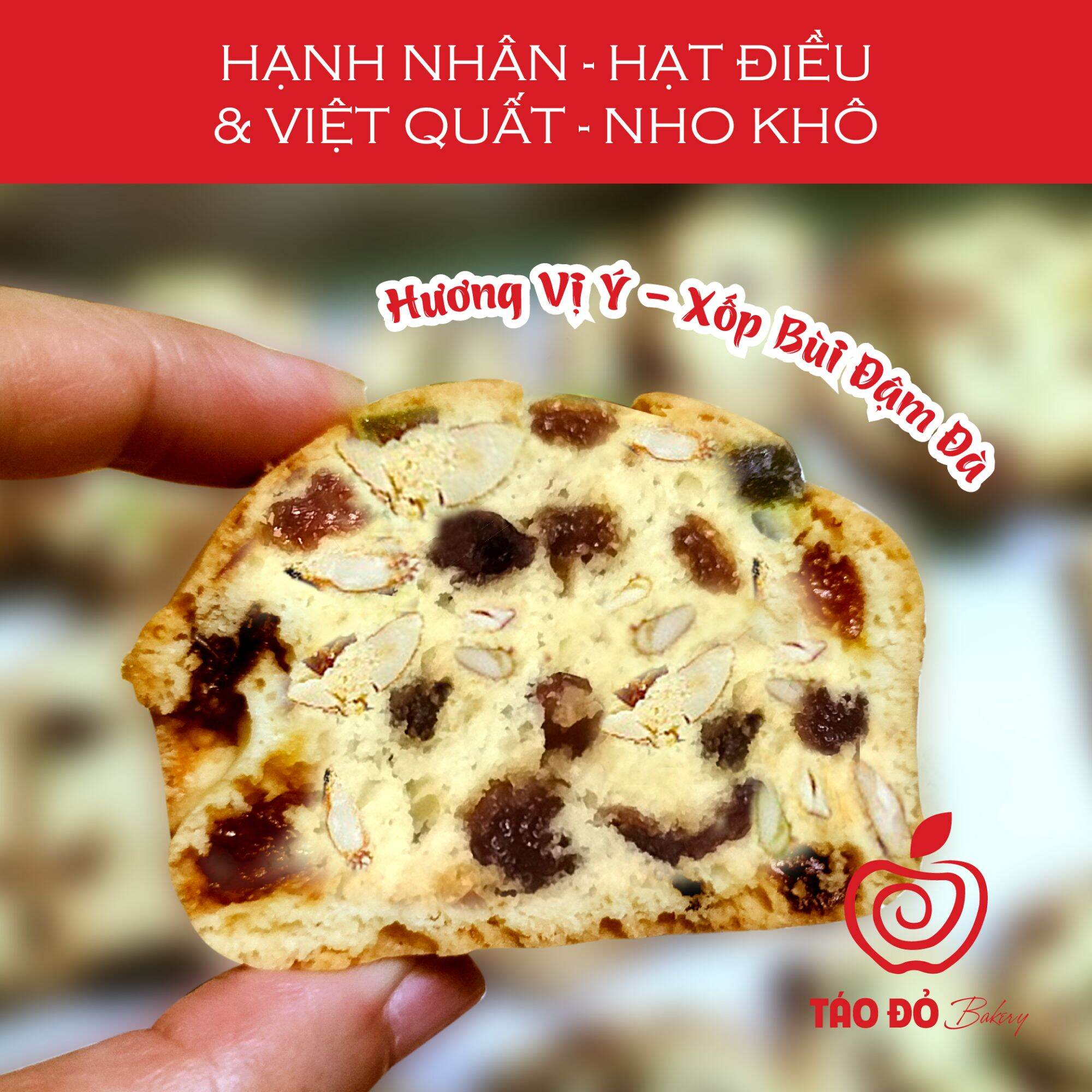 Bánh biscotti - hộp 400g - hộp 200g - túi 100g