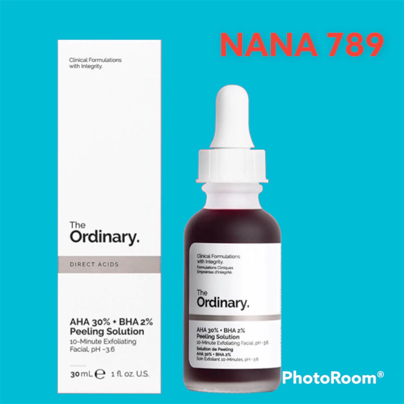 Tinh chất peel da the ordinary. aha 30%+bha 2% peeling solution 30ml