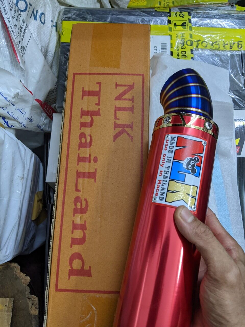 Lon pô NLK gắn cho các dòng xe máy