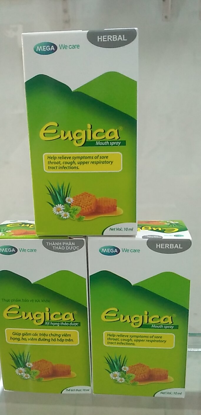 Xịt Họng Thảo Dược Eugica Chai 10ml