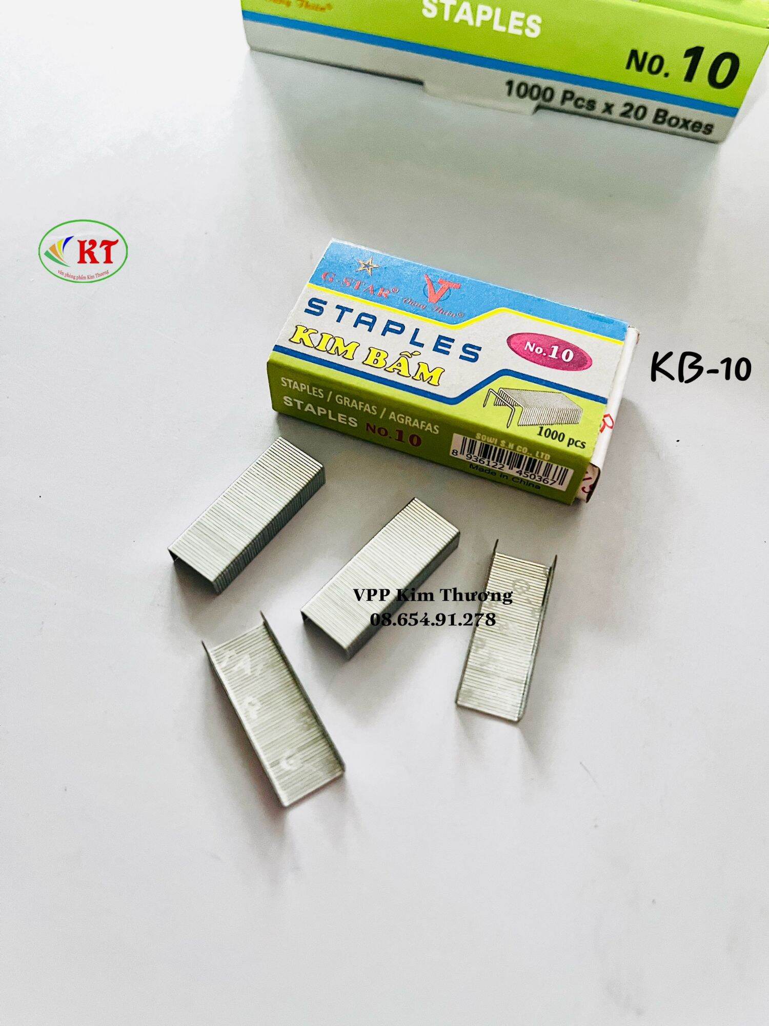Combo 5 hộp Kim bấm số 10 dùng cho máy bấm kim số 10 thông dụng
