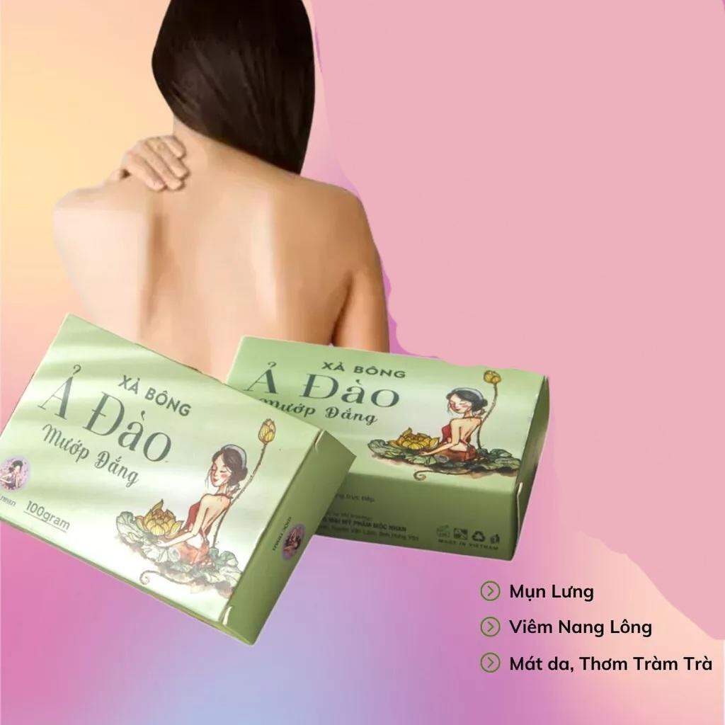 Xà Bông ả đào mướp đắng thiên nhiên mát da sạch mụn