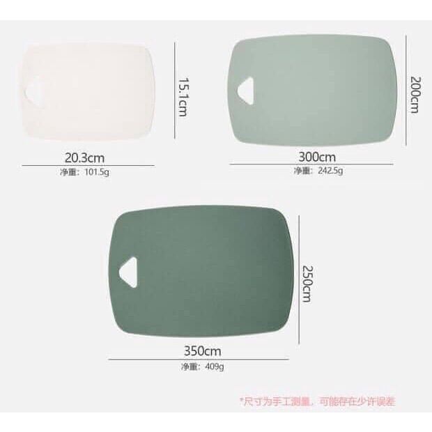 Thớt nhựa kháng khuẩn set 3 món