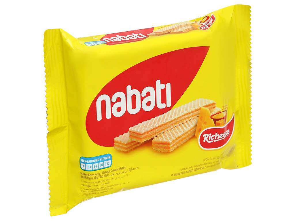 Combo 10 gói bánh Nabati đủ vị 52g