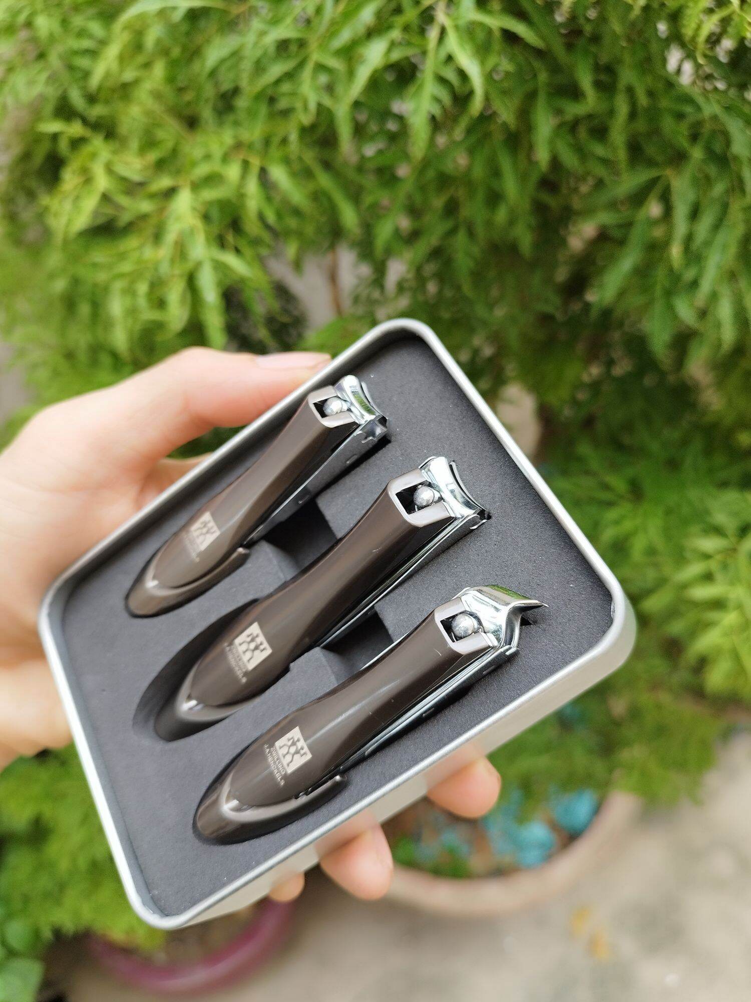 hộp 3 chiếc bấm móng tay  ĐỨC cao cấp