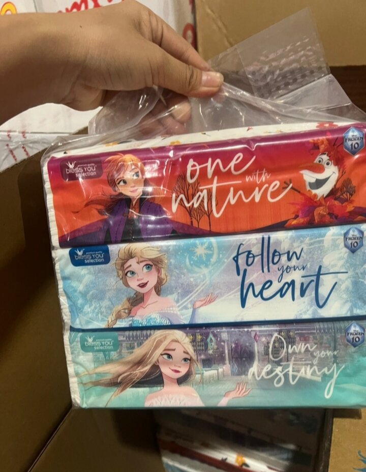 Lot of 3 Packs of Sofpack Towels - Bless You Selection Disney, Pack of 150 Sheets