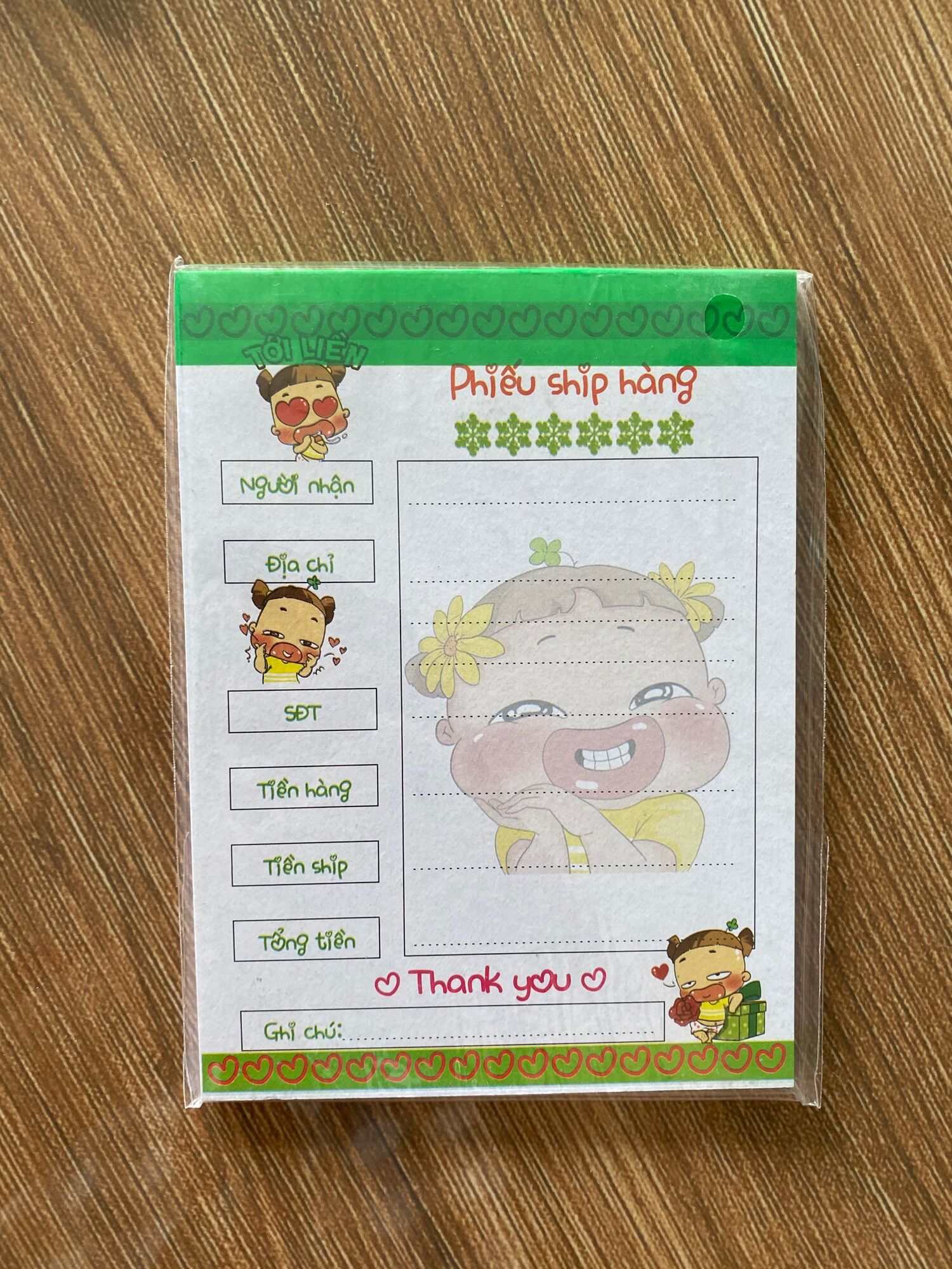 [HCM]Phiếu ship hàng hoạt hình