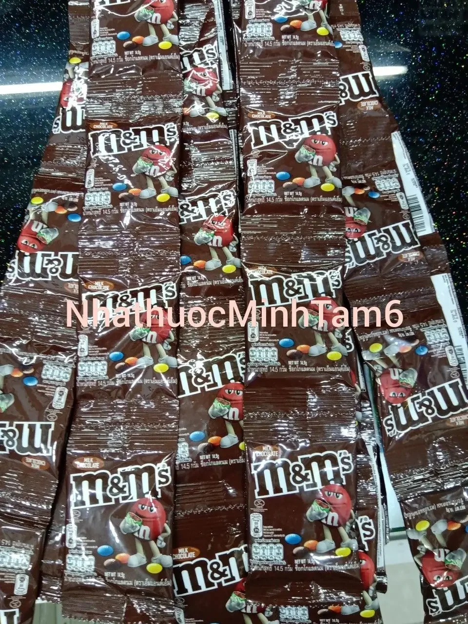 Kẹo socola sữa M&M 14.5g (Dây 10 gói)