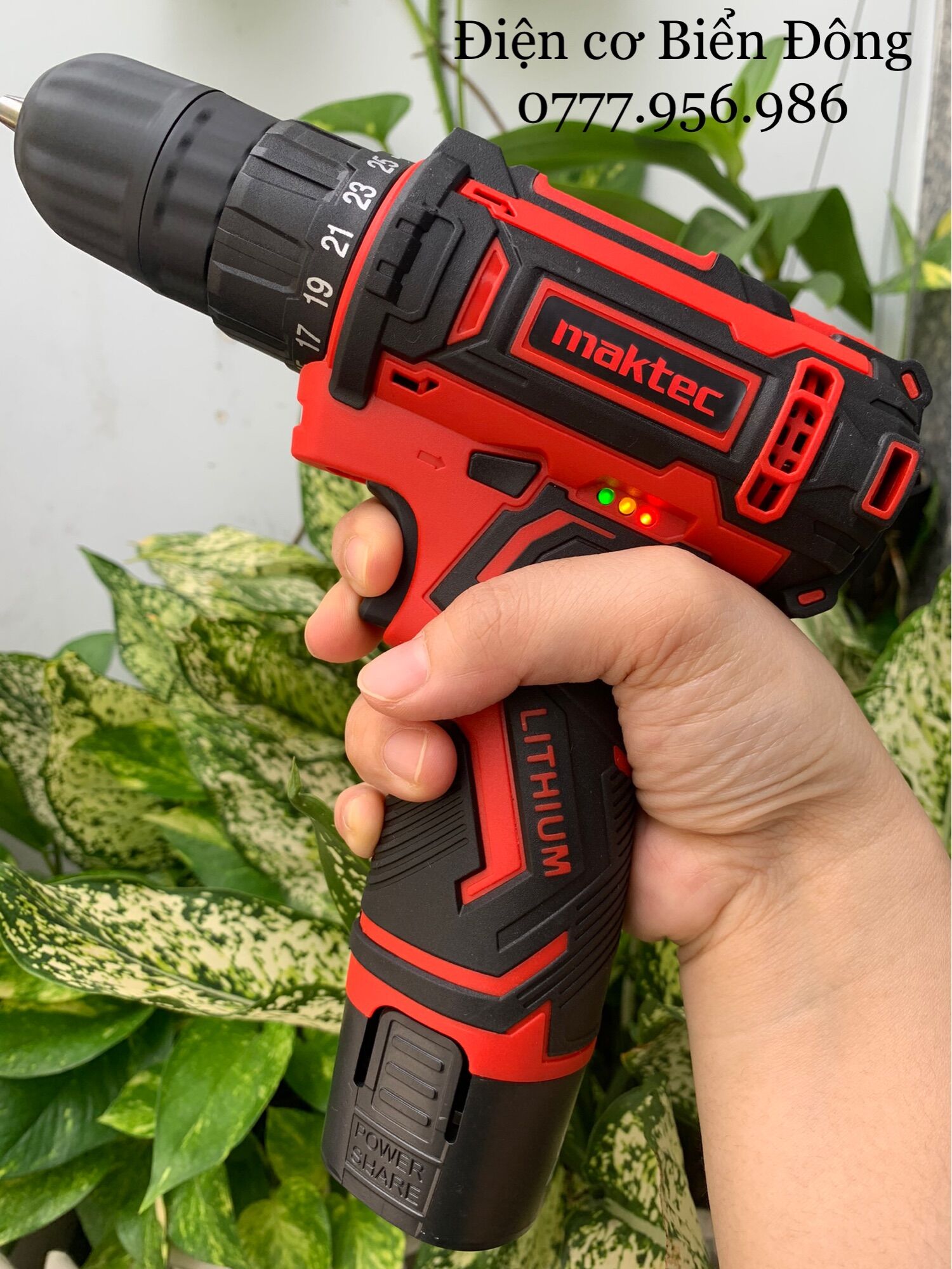 Bộ 3 phụ kiện máy khoan pin MAKTEC 12V khoan sắt gỗ tôn bắt vít