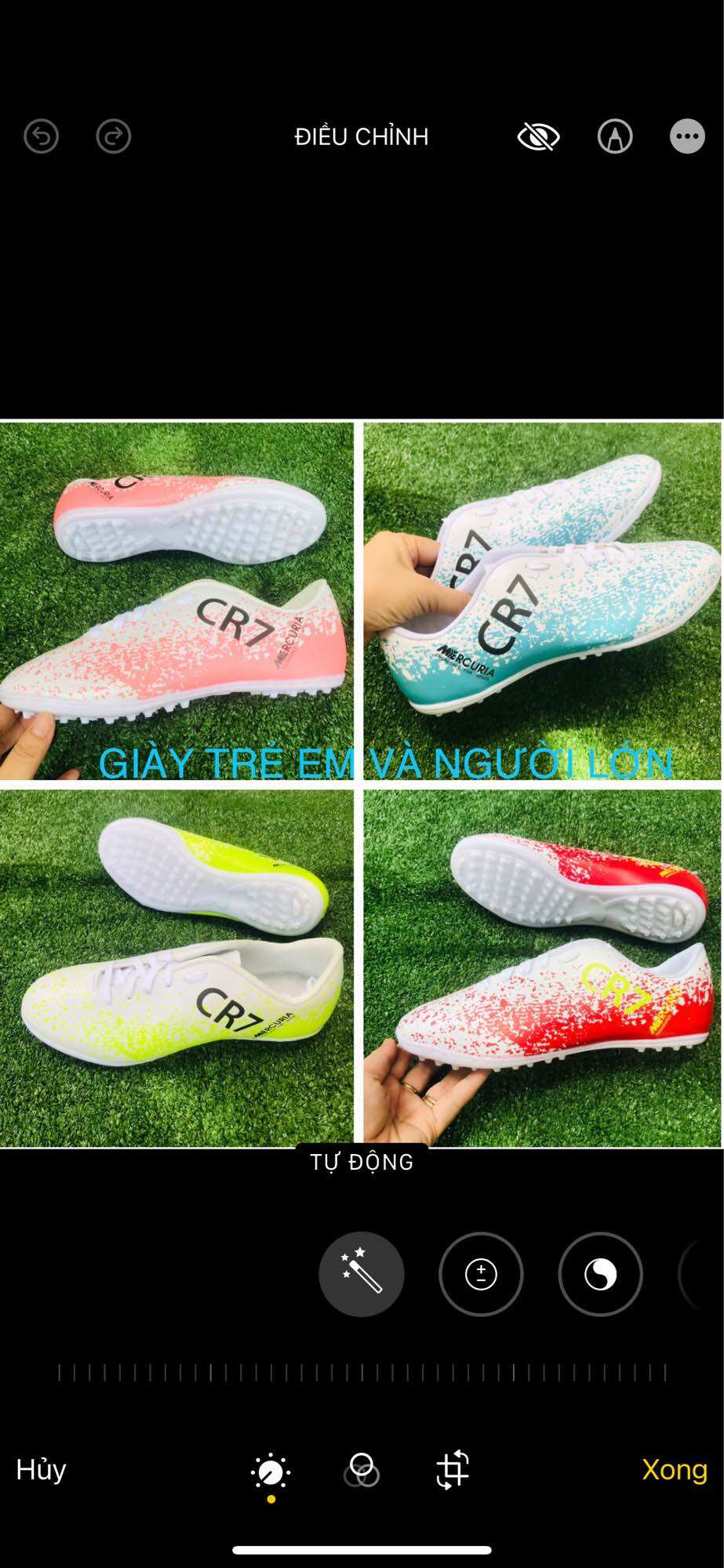 Giày đá bóng tặng tất đá banh trẻ em