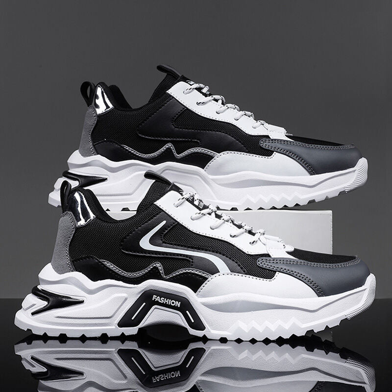 Giày Nam Giày Sành Điệu Chunky Sneaker Độn Cao Đế Mềm Chạy Bộ Thường Ngày Thể Thao Thanh Thiếu Niên Dễ Phối Trào Lưu Mẫu Mới Năm 2023 Mùa Thu