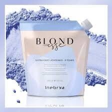 Bột tẩy xanh nâng tông tóc 9 level inebrya ultra fast lighterner 9 toner 500g