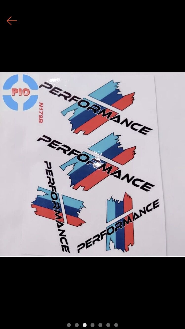Bộ Hai Cặp Tem Performance Cờ Ý, Cờ Đức, BMW Trang Trí Xe Máy