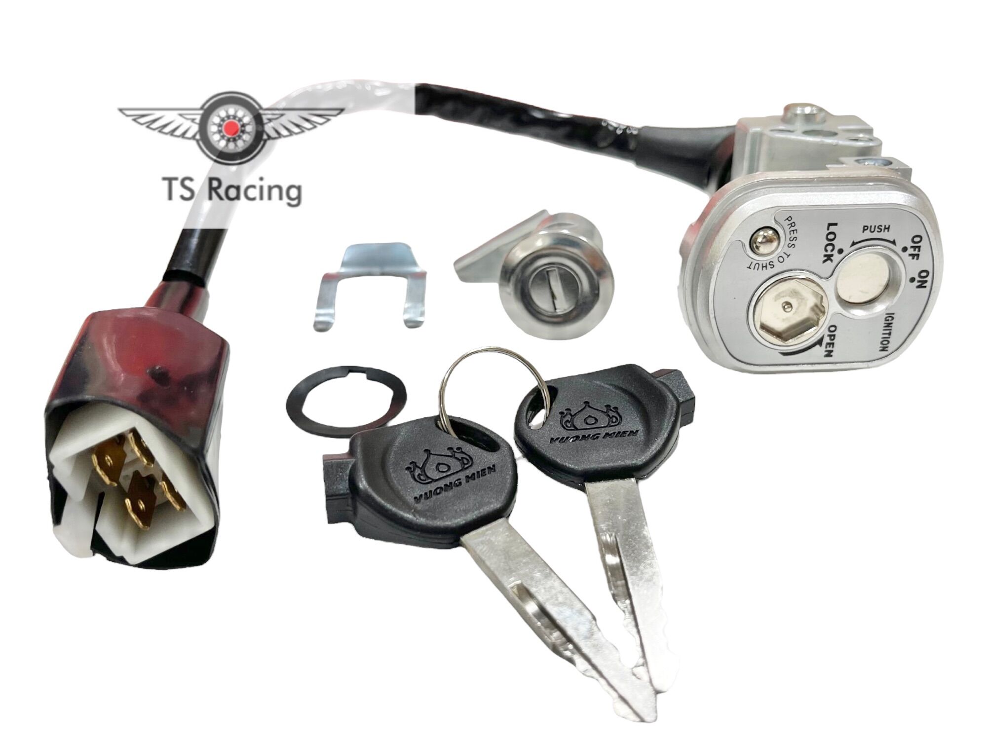 Bộ ổ khoá vuông trước sau wave rs - wave a - wave s100