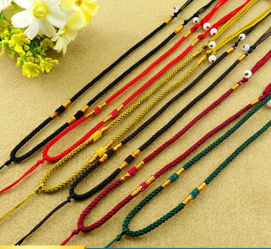 Dây đeo cổ phong thủy, vòng cổ đơn giản, dây mix mặt dây chuyền đơn giản phong thủy giá rẻ