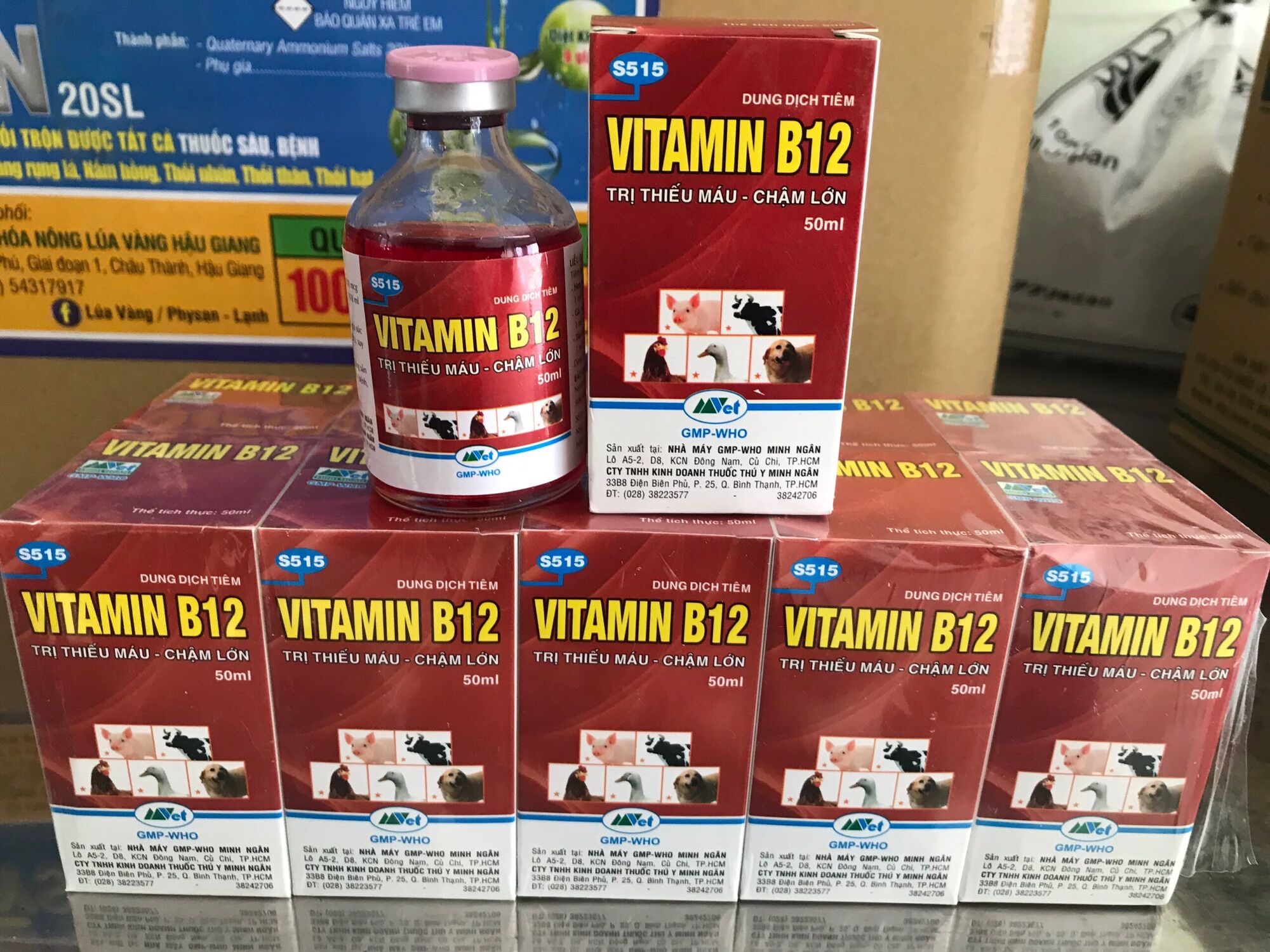 Vitamin B12 cho hoa Lan, cây cảnh - Giải độc cây - Tái tạo tế bào mới (Chai 50ml)