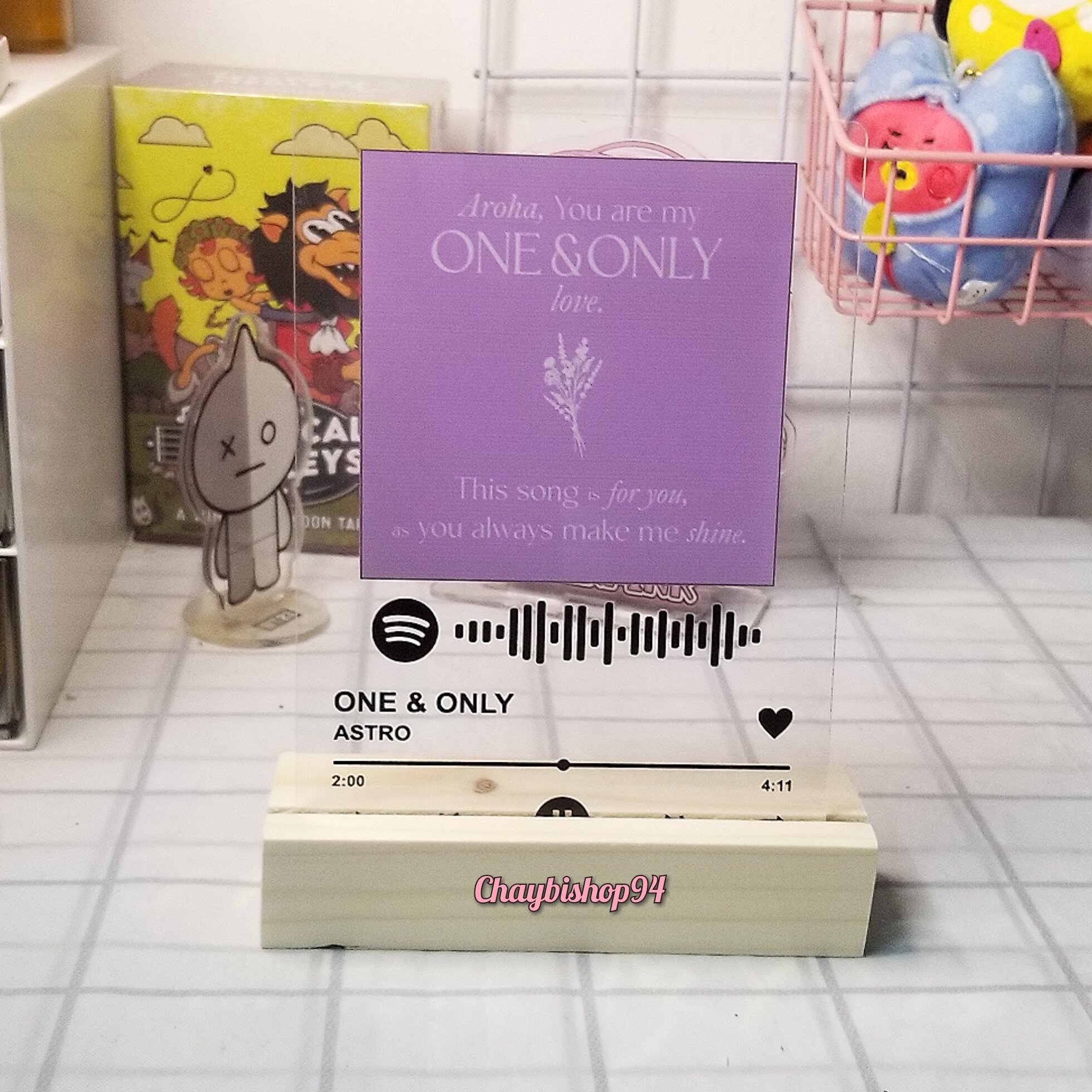 Khung ảnh mica Spotify phát nhạc Astro