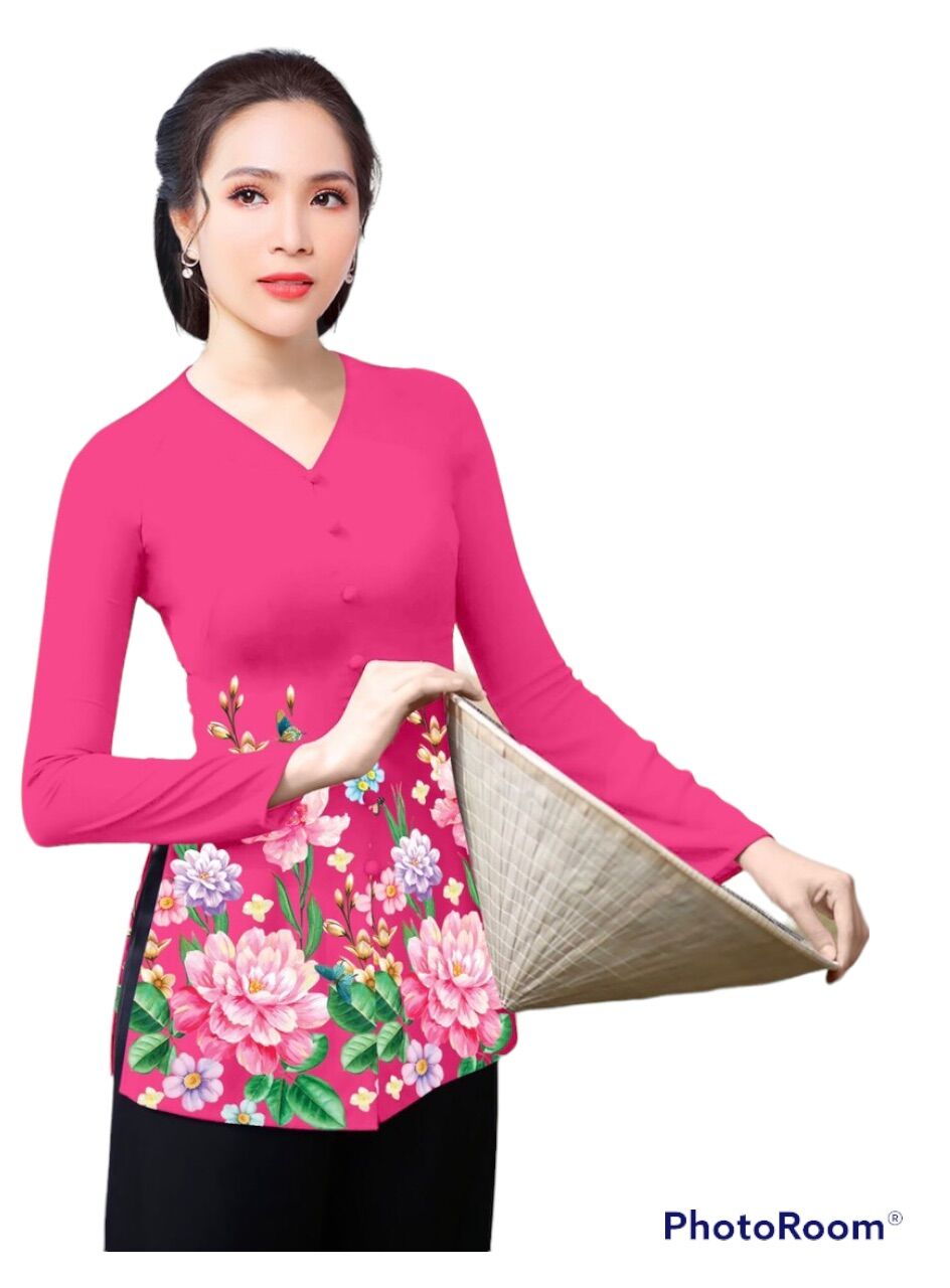 Bộ bà ba in 4D  (40-72kg) mặc vừa(bộ áo kèm quần)